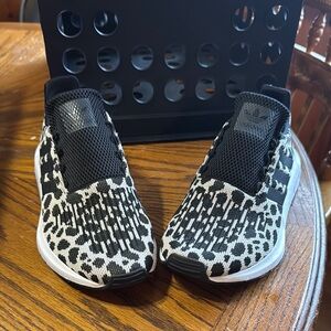 adidas Black and White Slip-On Shoes with Casual Style and Comfortable Fit